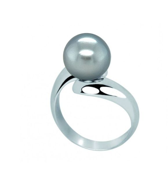 珍贵链接，一枚彰显大溪地天然珍珠的光环环形戒指 - 法国制造 - 认证和保证 - 免费送货