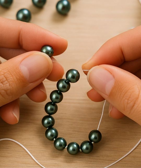Confiez vos perles à Poemotu, spécialiste reconnu de la perle de culture, pour un enfilage réalisé dans les règles de l’art.