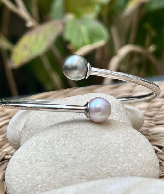 Zeugnis einer tiefen Liebe, das Toi et Moi Armband aus echten Zuchtperlen wird die Augen erstrahlen lassen und das Handgelenk glänzen - Kostenloser Versand