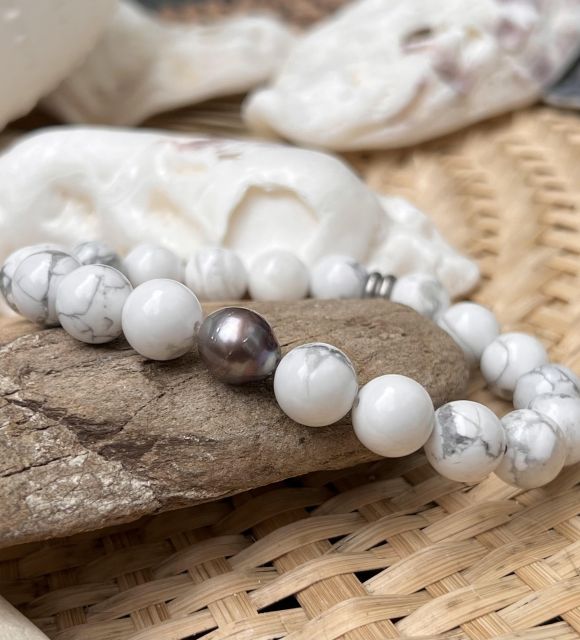 Réalisé artisanalement dans notre atelier de Nantes, ce bracelet homme perle noire est une pièce unique - perle de Polynésie française - livraison gratuite -