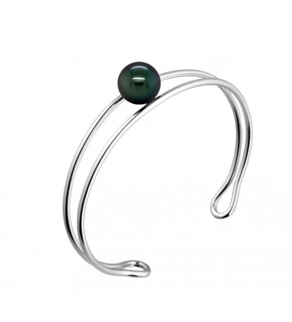 Testimonianza di un amore profondo, il bracciale con vera perla di Tahiti farà brillare gli occhi e scintillare il polso - Spedizione gratuita sicura