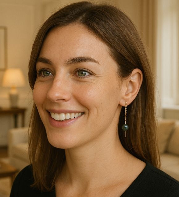 日常をおしゃれにするタヒチ産パールイヤリング「Zoa」を手に入れましょう - フランスであなたのために製作 - 認証と保証付き