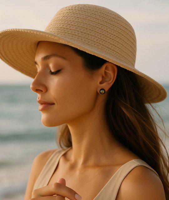 Ein Hauch von Ozean, ein Strahlen von Ihnen. Éclatante zu tragen bedeutet, die Entscheidung für das Zeitlose, das kostbare Natürliche, die stille Anmut zu treffen.