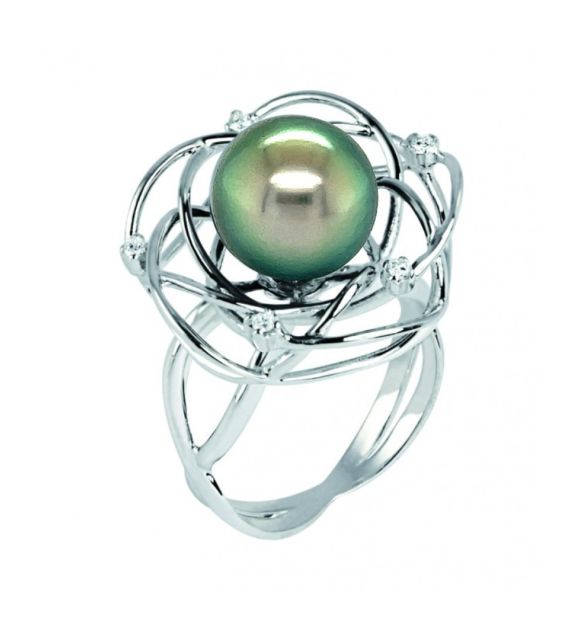 Découvrez le naturel associé à l'exotisme d'une vraie perle de Tahiti de Polynésie française dans cette bague d'exception, elle fusionne beauté et authenticité.