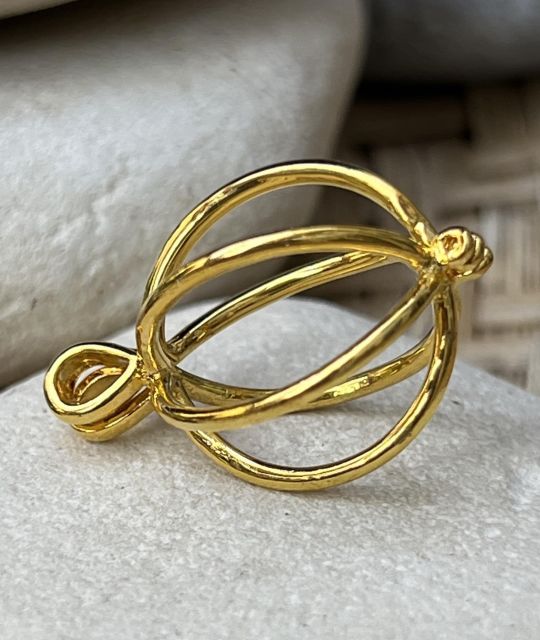 Conservez votre perle intacte avec le pendentif cage en plaqué or jaune - parfait pour perle de 10 à 15mm - quantité limitée - livraison gratuite