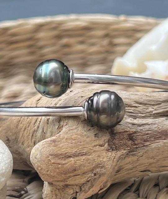 Témoignage d'un amour profond, le bracelet Toi et Moi perles de Tahiti fera briller les yeux et scintiller le poignet - livraison gratuite