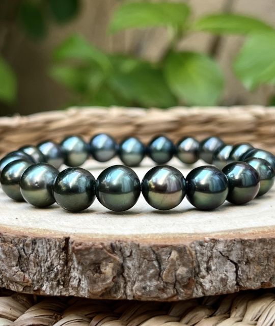 Bijou en véritable perle de Tahiti de Polynésie française, certifié et garanti. Pièce unique, livraison sécurisée – Poemotu