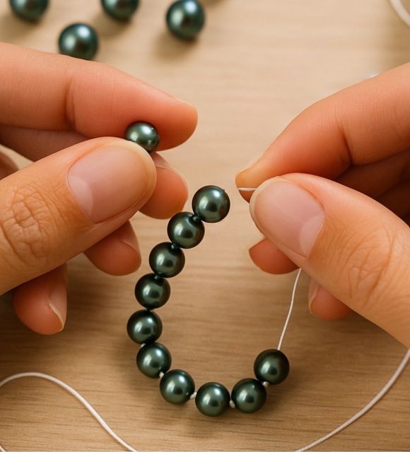 Confiez vos perles à Poemotu, spécialiste reconnu de la perle de culture, pour un enfilage réalisé dans les règles de l’art.