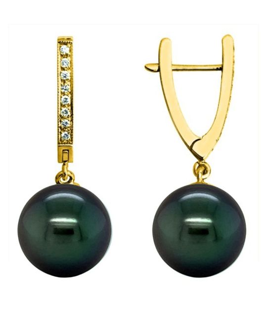 Bijou en perle de Tahiti aux reflets rares et lustre exceptionnel. Certificat d’authenticité et livraison sécurisée – Poemotu