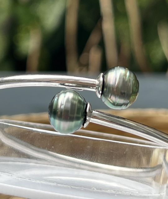 Témoignage d'un amour profond, le bracelet Toi et Moi perles de Tahiti fera briller les yeux et scintiller le poignet - perles des Gambier - livraison gratuite