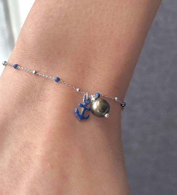 Anavai, "le petit port" - bracelet pour enfant réglable en argent 925/000 rhodié - certifié et garanti - livraison sécurisée gratuite