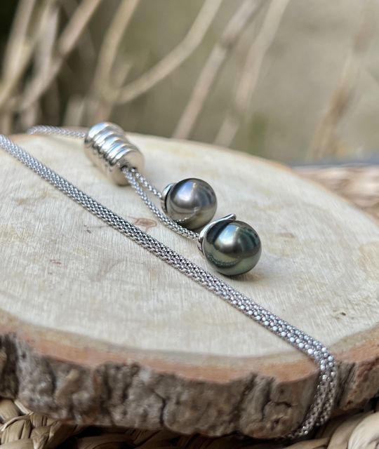 Bijou en perle de Tahiti aux reflets rares et lustre exceptionnel. Certificat d’authenticité et livraison sécurisée – Poemotu