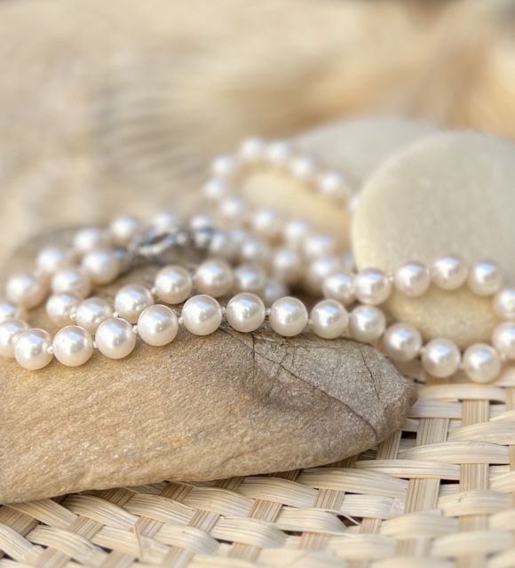 élégance et tradition, le collier perles d'eau douce sublimé par un fermoir haut de gamme - Saint Valentin - Fête des Mères
