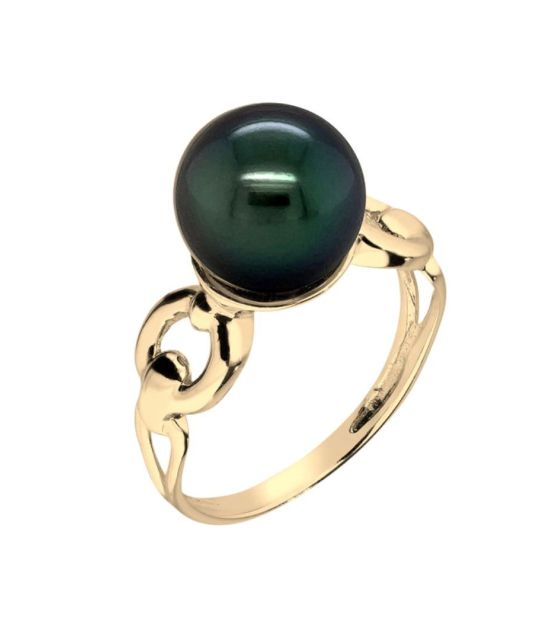 Ewige Verbindung, ein einzigartiger 18-Karat-Goldring mit Tahiti-Perle - Version 18 Karat Gold - entworfen in unserem Atelier in Loire-Atlantique - zertifiziert und garantiert - kostenloser Versand