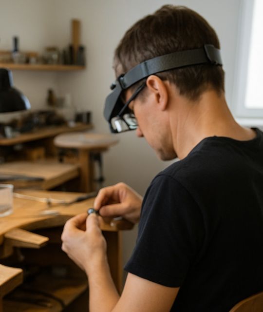 Eine sorgfältige Atelierarbeit, mit Bedacht ausgeführt, um Ihrem Schmuck Glanz und Eleganz zurückzugeben... in den Händen eines anerkannten Spezialisten für Zuchtperlen.