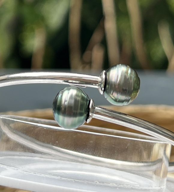 Témoignage d'un amour profond, le bracelet Toi et Moi perles de Tahiti fera briller les yeux et scintiller le poignet - perles des Gambier - livraison gratuite