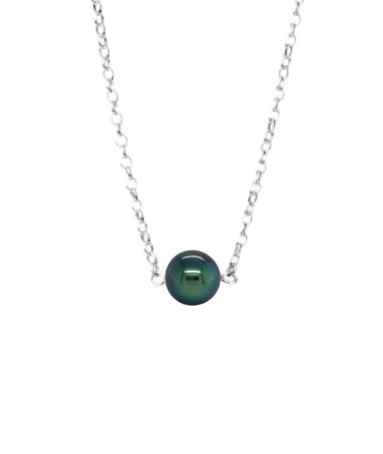 Bijou en perle de Tahiti aux reflets rares et lustre exceptionnel. Certificat d’authenticité et livraison sécurisée – Poemotu