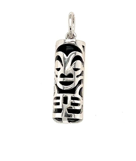 Tiki-Anhänger mit tahitischer Zuchtperle