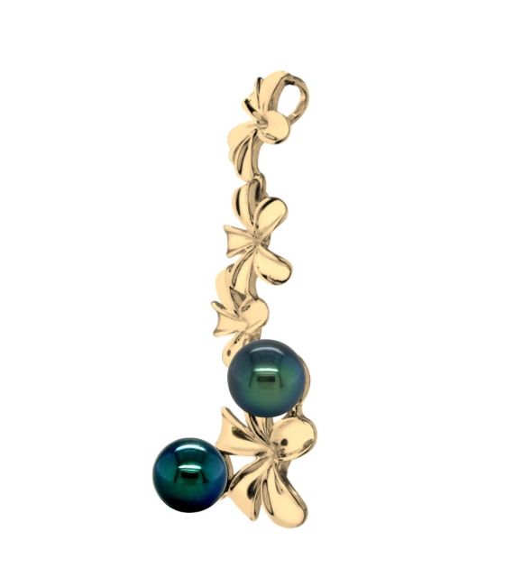 Manuia, un pendentif unique et évocateur des îles - certifié et garanti - perles de Tahiti véritables - livraison gratuite sécurisée