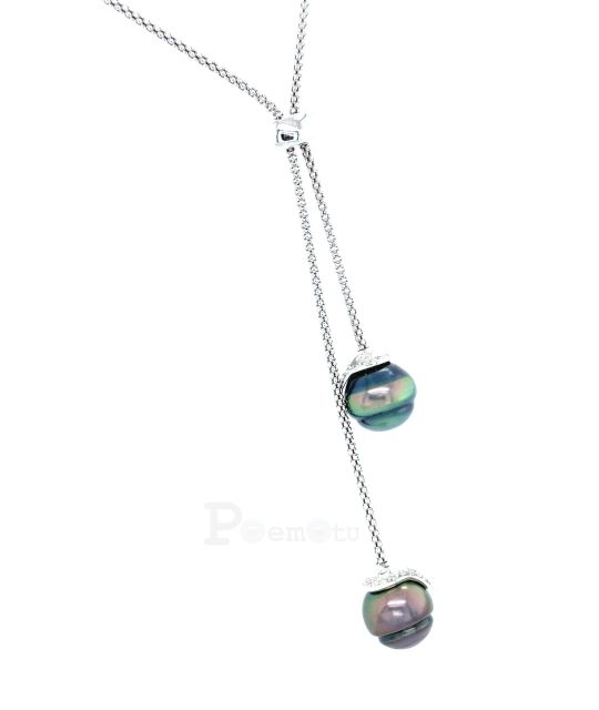 Bijou en perle de Tahiti aux reflets rares et lustre exceptionnel. Certificat d’authenticité et livraison sécurisée – Poemotu