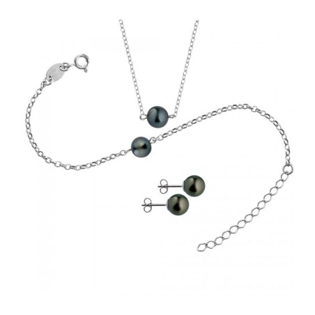 Collana con perla di Tahiti