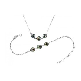 Tahitian Pearls bracelet & necklace SET