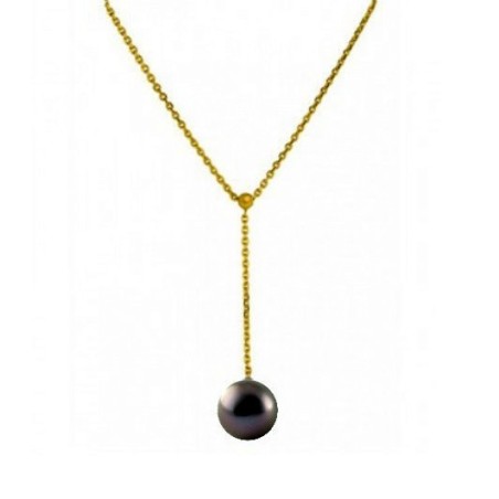 Collar de oro 750/00 con perla de Tahití