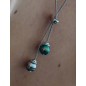 Collier Argent Perles de Tahiti cerclées