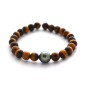 Agates and Tahitian Pearl Bracelet