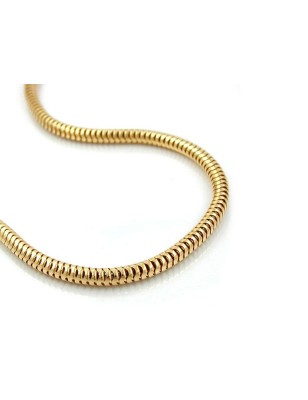 chaîne plaqué or maille forçat 1-50