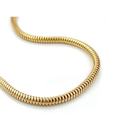 chaîne plaqué or maille forçat 1-50