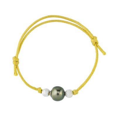 bracelet enfant jaune perle de tahiti