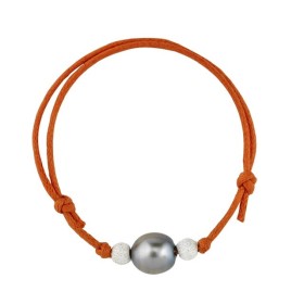 bracelet perle de tahiti bleu nuit
