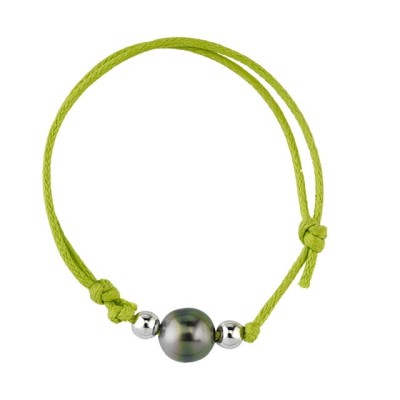 bracelet perle de tahiti bleu nuit