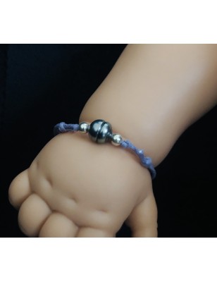 bracelet enfant parme perle de tahiti
