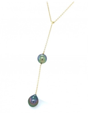 Collar con perla de Tahití