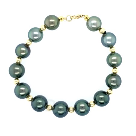 Tahitian Pearl Gold Bracelet