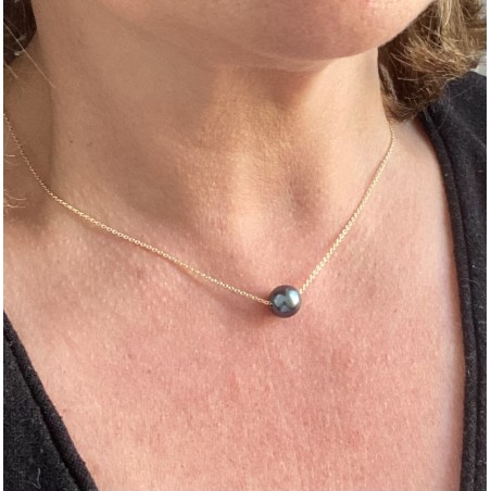 Maea - Collana in oro 750 con perla di Tahiti 8,90 mm