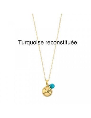 collier argent 925/00  bola de grossesse perle de Tahiti