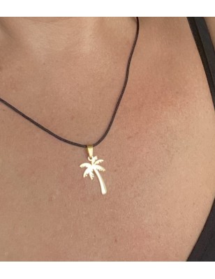 golden palm tree pendant