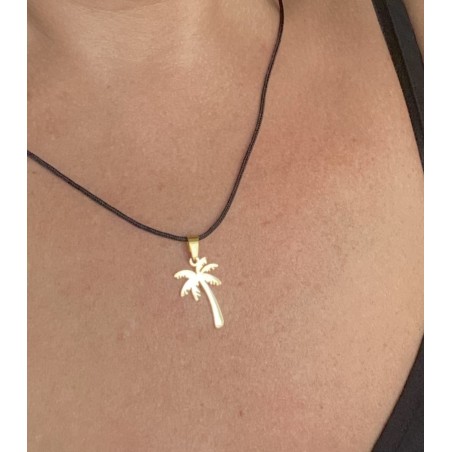 golden palm tree pendant