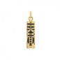 Harmony - Golden Plated - Onyx - Tiki Pendant