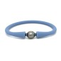 Armband Kind Tahiti-Perle - Gummi Blau