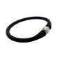 Pulsera Infantil Perla de Tahití - Caucho Negro