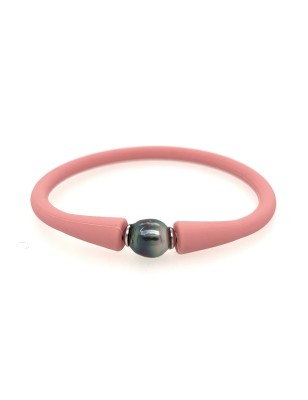 Tahitian pearl pink child bracelet