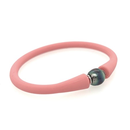 Tahitian pearl pink child bracelet