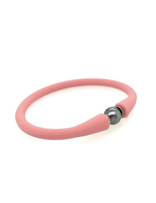 Tahitian pearl pink child bracelet