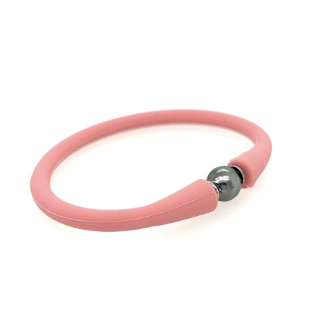 Tahitian pearl pink child bracelet