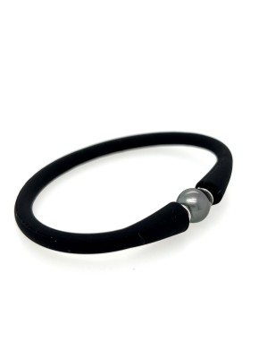 Tahitian pearl child black bracelet