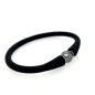Bracelet silicone noir enfant perle de Tahiti